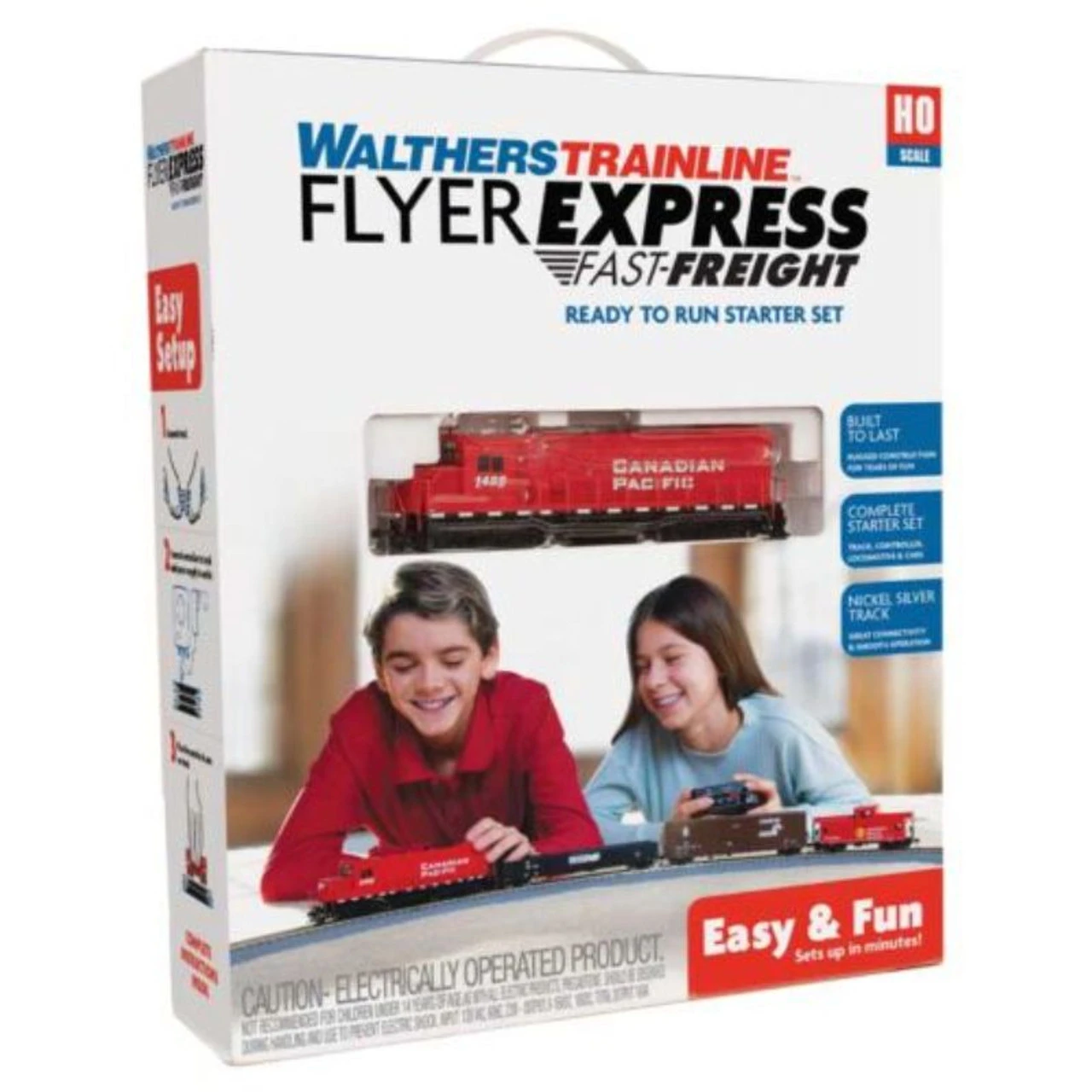 Walthers Trainline 1211 - Flyer Express Fast Freight Train Set - Standard DC - Canadian Pacific (CP) - HO Scale 1 Walthers Trainline 1211 - Flyer Express Fast Freight Train Set - Standard DC - Canadian Pacific (CP) - HO Scale