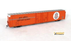 Tangent Scale Models 25035-02 - Greenville 86′ Double Plug Door Box Car Ann Arbor Railroad (AA) 10004 - HO Scale