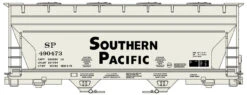 Accurail 2211 - 2-Bay ACF Covered Hopper Southern Pacific (SP) 490473 - HO Scale Kit