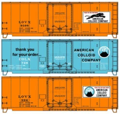Accurail 8141 - 40' Insulated Steel Boxcar (3-Pack) LOVX 9108, COLX 729, LOVX 992 - HO Scale Kit