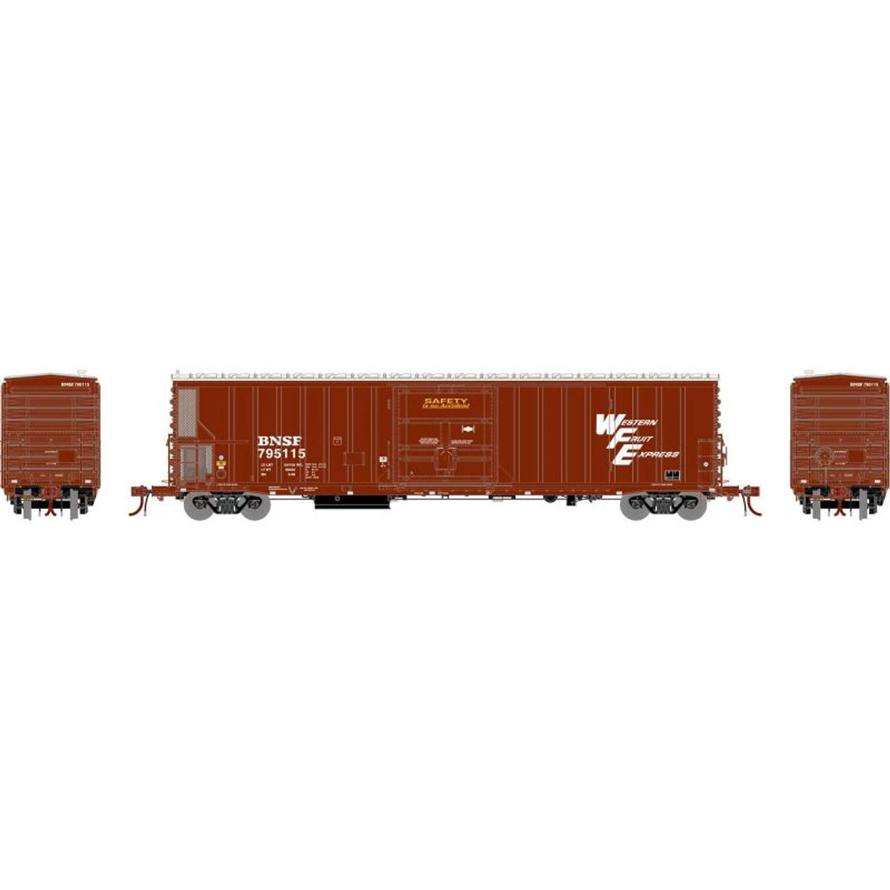 Athearn Genesis 66407 - FGE 57' Mechanical Reefer W/ Sound Western Fruit Express (BNSF) 795115 - HO Scale 1 Athearn Genesis 66407 - FGE 57' Mechanical Reefer W/ Sound Western Fruit Express (BNSF) 795115 - HO Scale