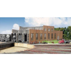 Walthers Cornerstone 933-2900 - 3-Stall Mdrn Rndhse - HO Scale