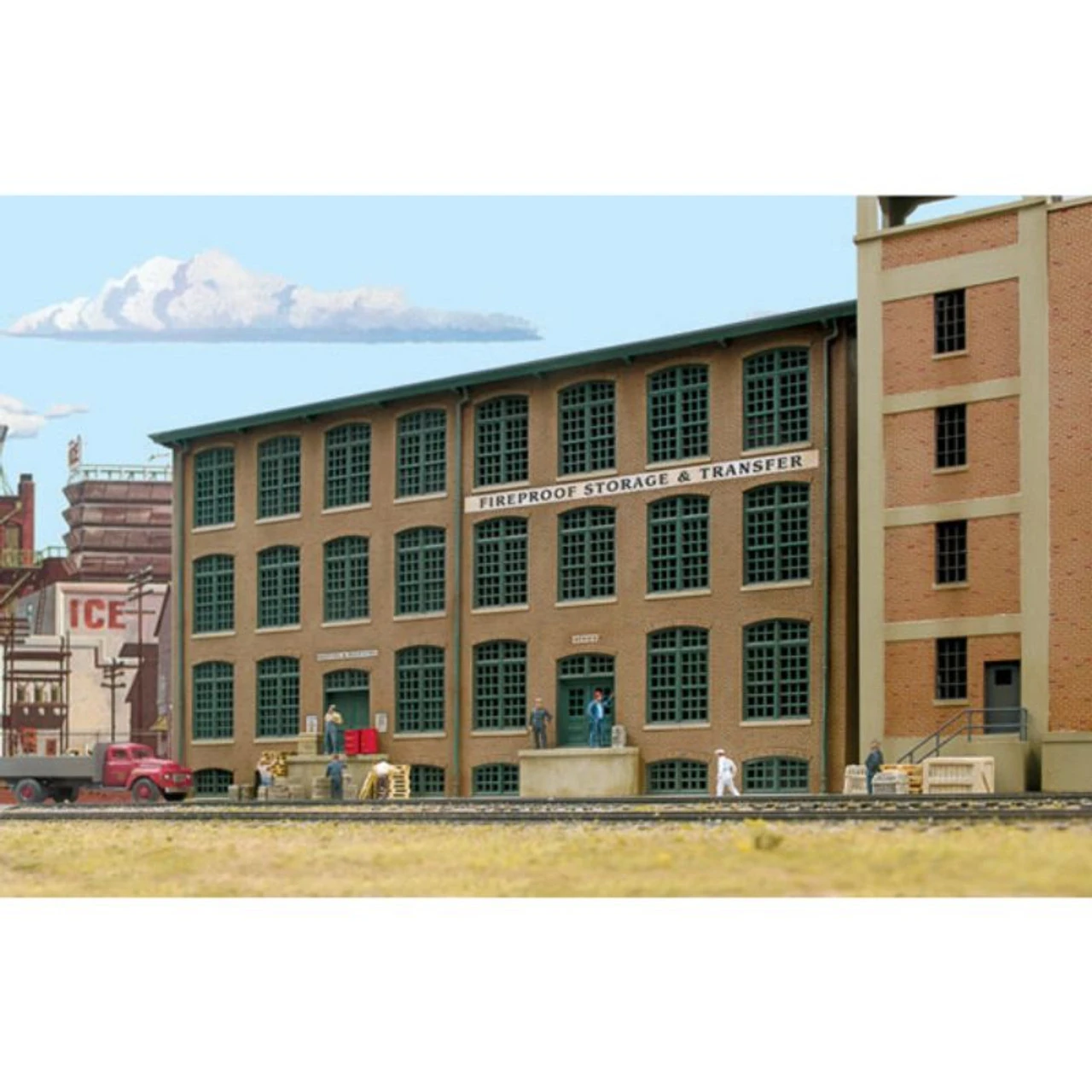Walthers Cornerstone 933-3189 - Fireproof Storage And Transfer Background Building - HO Scale 1 Walthers Cornerstone 933-3189 - Fireproof Storage And Transfer Background Building - HO Scale