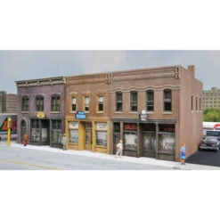 Walthers Cornerstone 933-4040 - Merchant's Row IV Kit - HO Scale