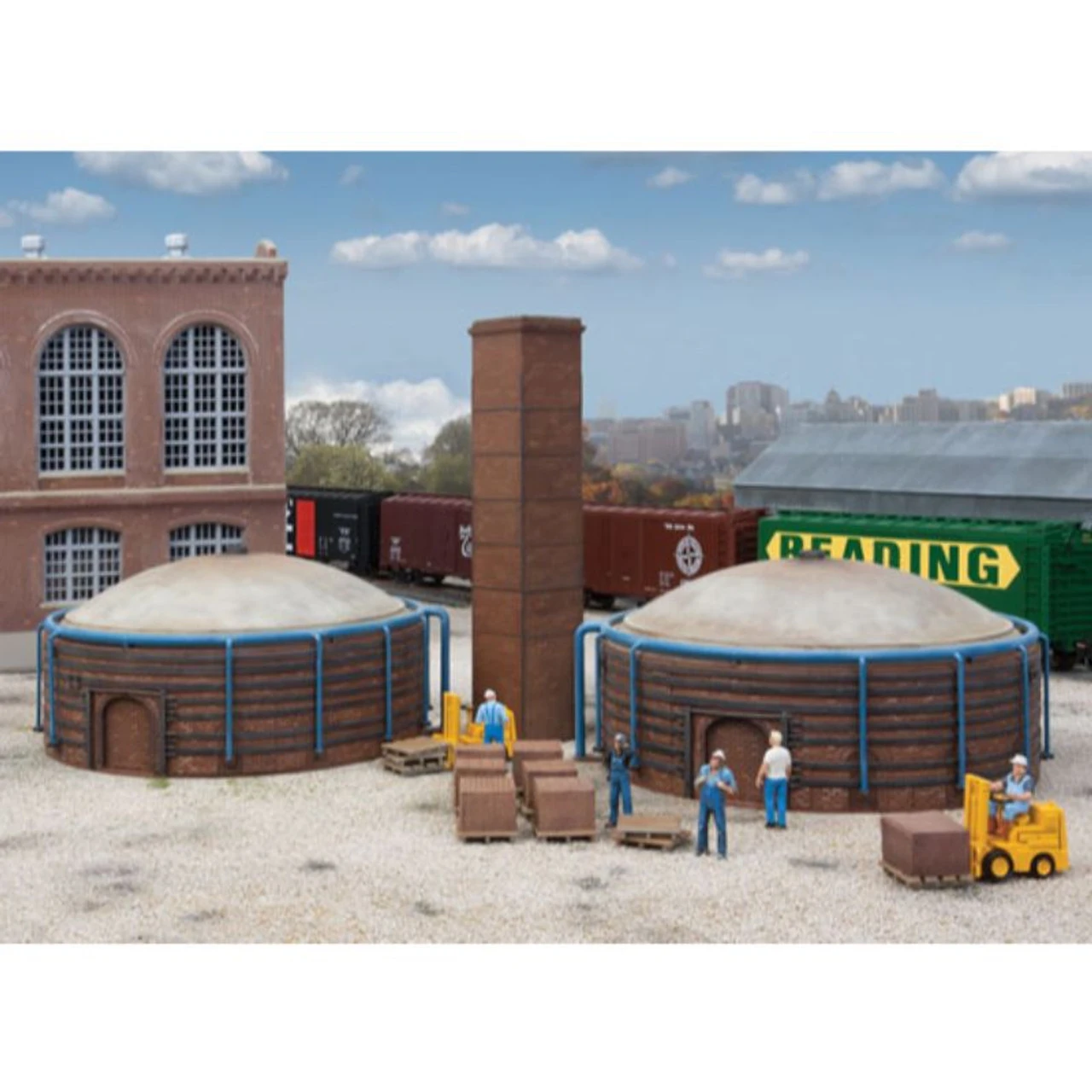 Walthers Cornerstone 933-4100 - Brick Kilns 2/ - HO Scale 1 Walthers Cornerstone 933-4100 - Brick Kilns 2/ - HO Scale