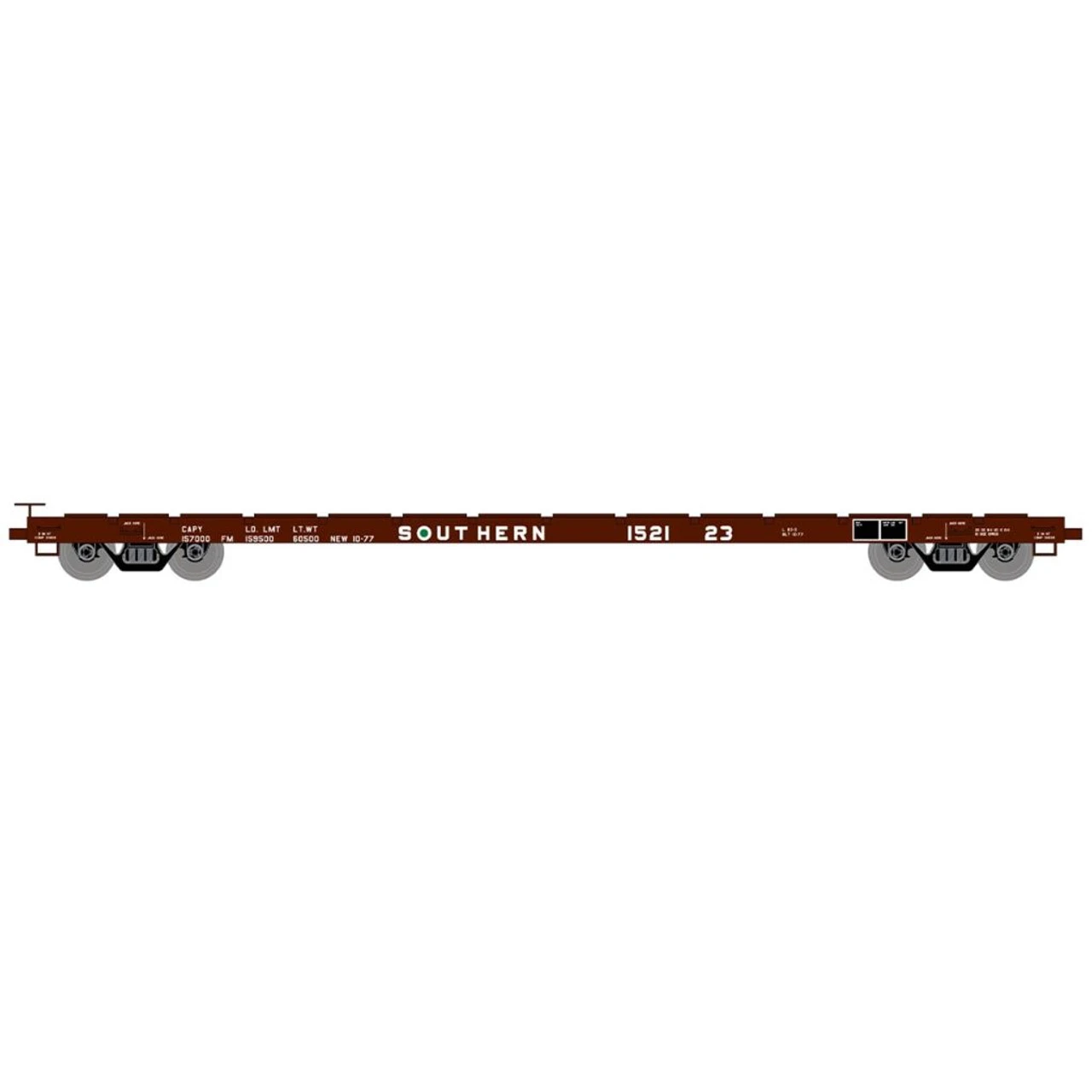 Athearn RTR 97084 - 60' Flat Car Southern (SOU) 152123 - HO Scale 1 Athearn RTR 97084 - 60' Flat Car Southern (SOU) 152123 - HO Scale