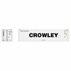 Atlas 20006728 - 40' Refrigerated Container [3-PACKS] Crowley Set #1 (White/Black) Crowley (CMCU) 5536500, 5536579, 5536624 - HO Scale