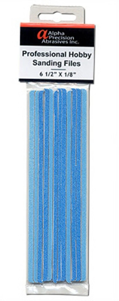 Alpha Abrasives #0306 - 1/8"Professional Sanding Files 120/240 Grit (12 Pk) 1 Alpha Abrasives #0306 - 1/8"Professional Sanding Files 120/240 Grit (12 Pk)