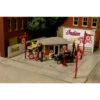 Monroe Models 2218 - J. Burke Filling Station - HO Scale Kit
