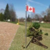 Osborn 1093 - Canadian Flag + Pole 3pk - HO Scale