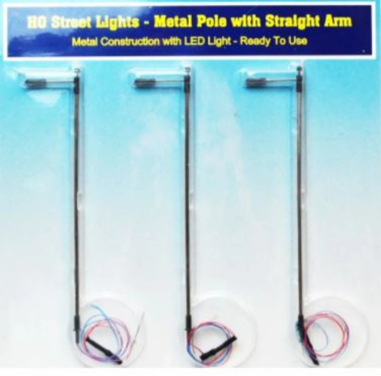 Rock Island Hobby 012101 - HO Street Light With Vertical Pole And Single Arm - HO Scale 1 Rock Island Hobby 012101 - HO Street Light With Vertical Pole And Single Arm - HO Scale