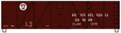 Accurail 7119 - 6-Panel Single Sheath Wood Boxcar Steel Doors & Ends Pennsylvania (PRR) 538129 - HO Scale Kit