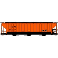 Accurail 81492 - 50' PS 3-Bay Covered Hopper Illinois Central Gulf (ICG) 766773 - HO Scale Kit