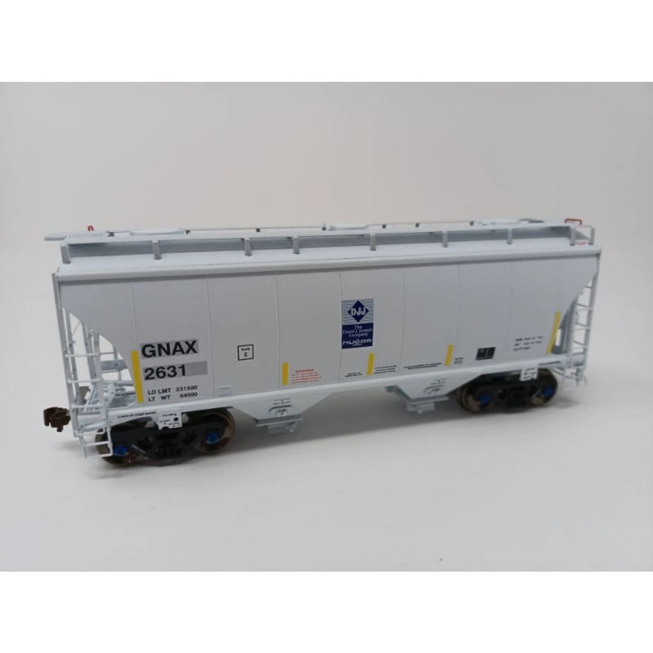 American Limited Models 2018 - Trinity 3281 Covered Hopper David J Joseph Transportation (GNAX) 2631 - HO Scale 1 American Limited Models 2018 - Trinity 3281 Covered Hopper David J Joseph Transportation (GNAX) 2631 - HO Scale