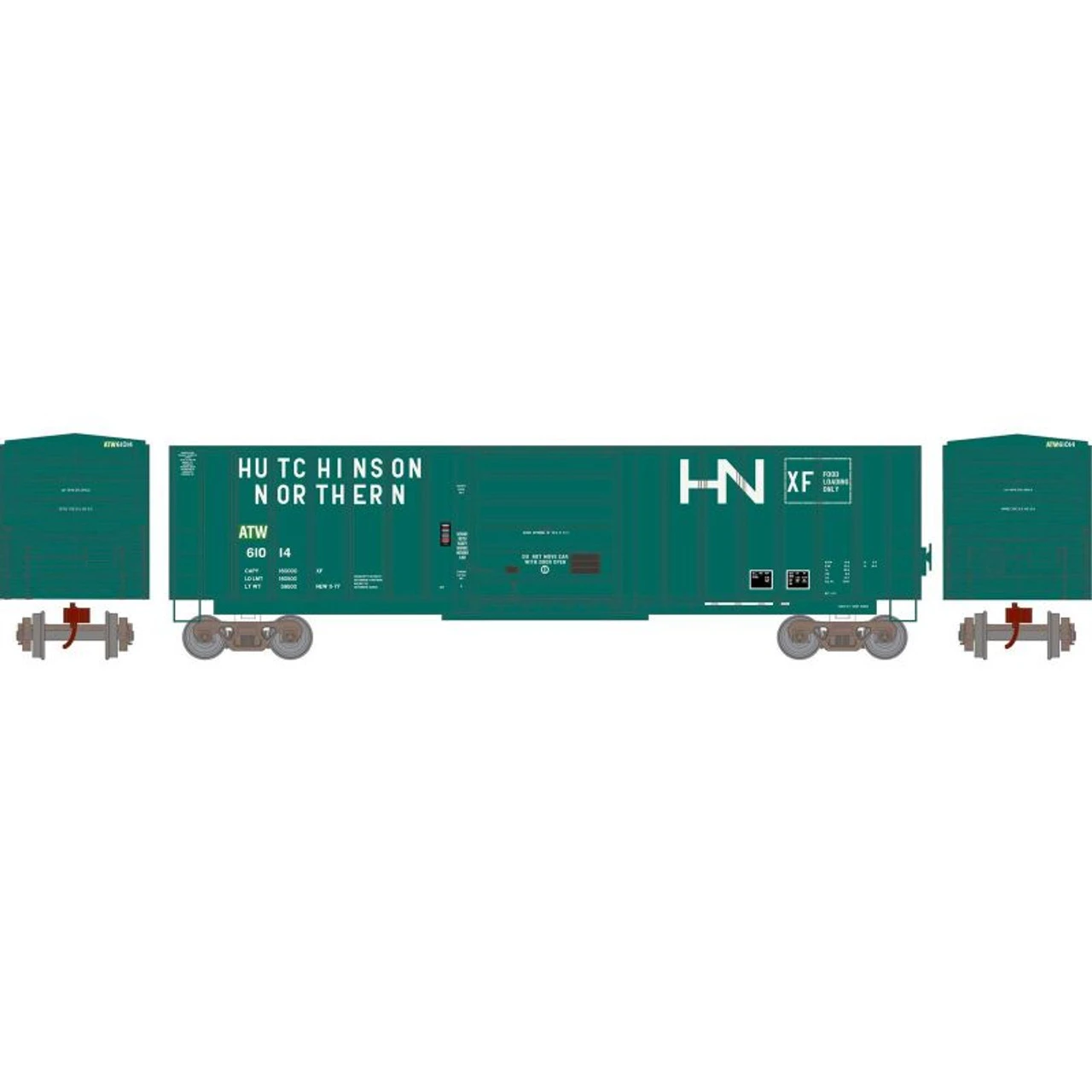 Athearn 22367 - 50' SIECO Boxcar Hutchinson Northern (ATW) 61014 - N Scale 1 Athearn 22367 - 50' SIECO Boxcar Hutchinson Northern (ATW) 61014 - N Scale