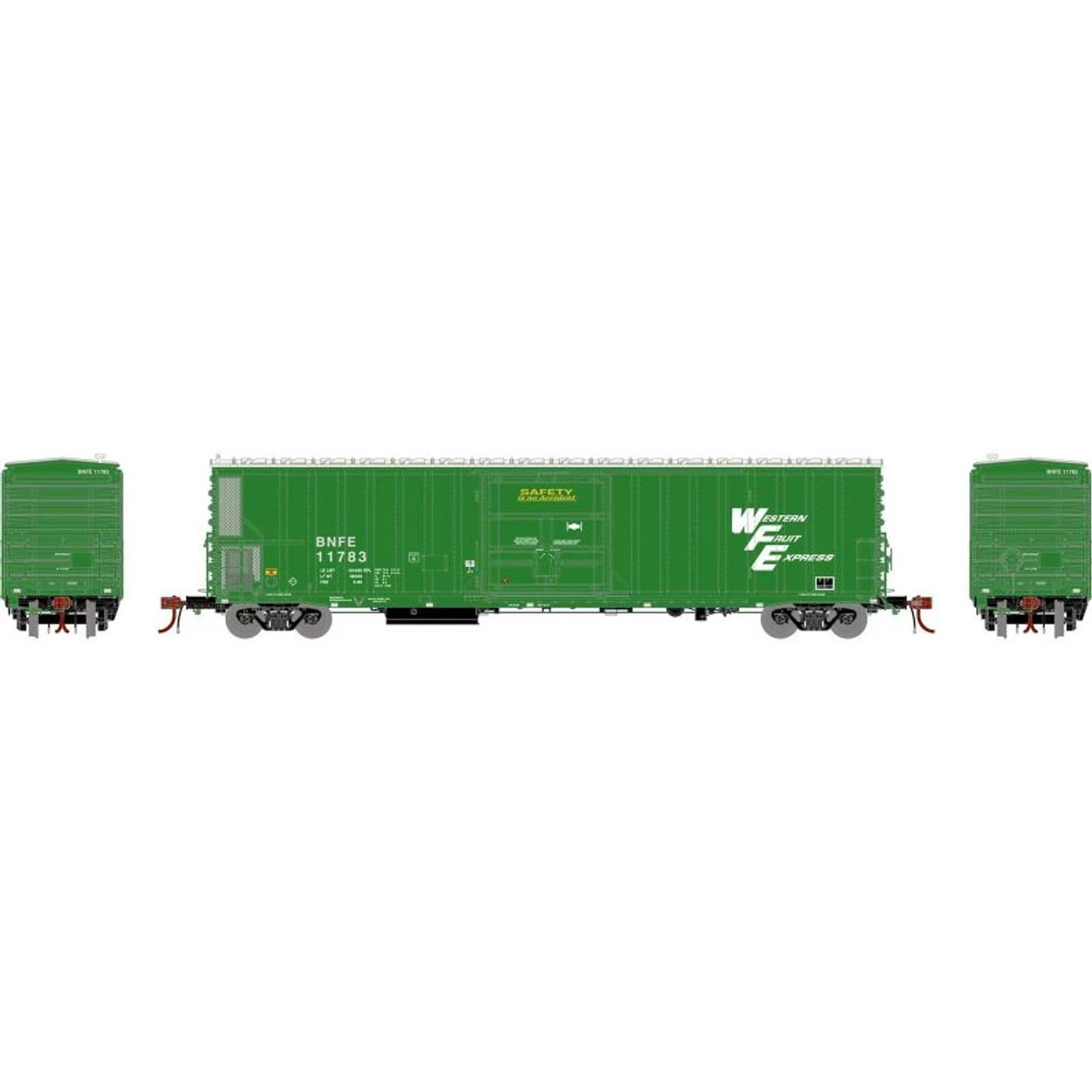 Athearn 24607 - FGE 57' Mechanical Reefer Western Fruit Express (BNFE) 11828 - N Scale 1 Athearn 24607 - FGE 57' Mechanical Reefer Western Fruit Express (BNFE) 11828 - N Scale