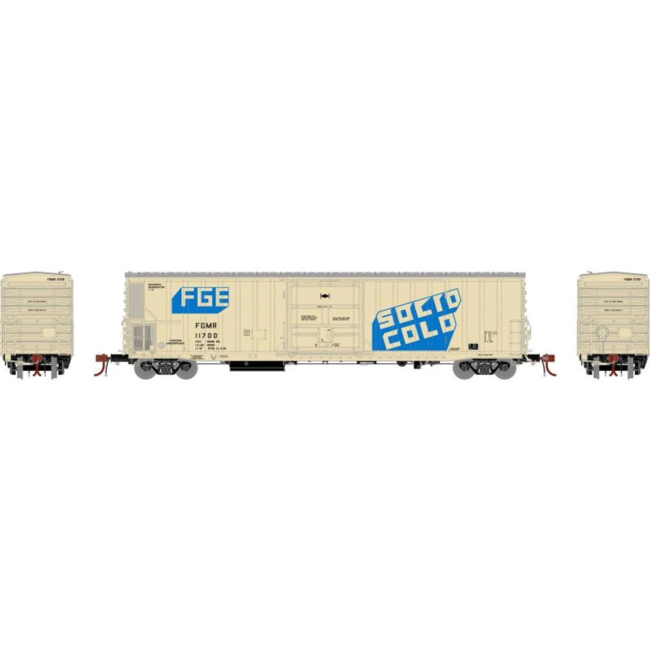 Athearn 24611 - FGE 57' Mechanical Reefer Fruit Growers Express (FGMR) 11700 - N Scale 1 Athearn 24611 - FGE 57' Mechanical Reefer Fruit Growers Express (FGMR) 11700 - N Scale