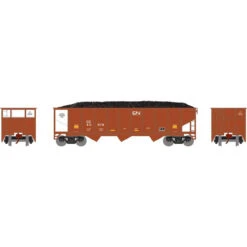 Athearn 25576 - 40' 3-Bay Ribbed Hopper W/ Load Canadian National (CC) 40079 - N Scale