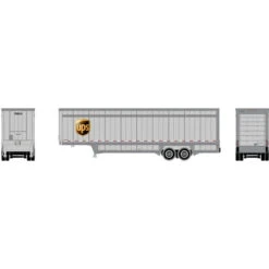 Athearn RTR 29454 - 40' Drop Sill Parcel Trailer United Parcel Service (UPS) 708634 - HO Scale