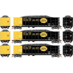 Athearn RTR 7485 - Thrall High Side Gondola W/Load Lake Erie, Franklin & Clarion (LEF) 4537, 4549, 4558 - HO Scale