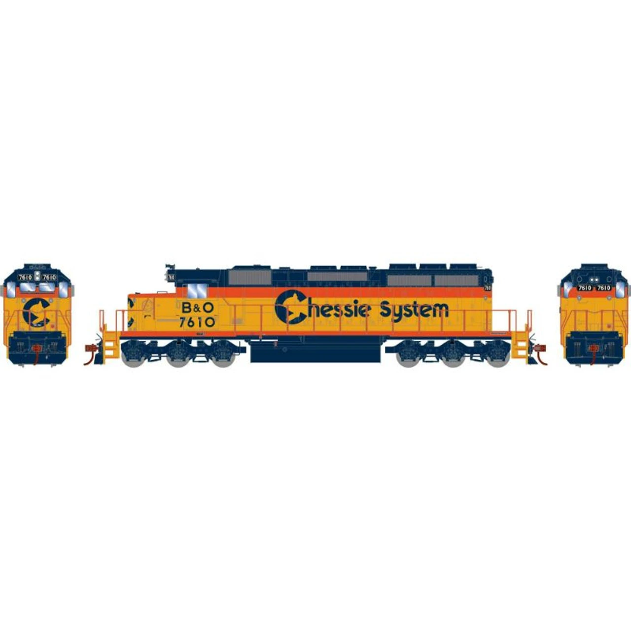 Athearn RTR 72086 - EMD SD40-2 Chessie (B&O) 7610 - HO Scale 1 Athearn RTR 72086 - EMD SD40-2 Chessie (B&O) 7610 - HO Scale
