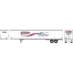 Athearn RTR 72810 - 53' Wabash Plate Trailer Millis Transfer - HO Scale