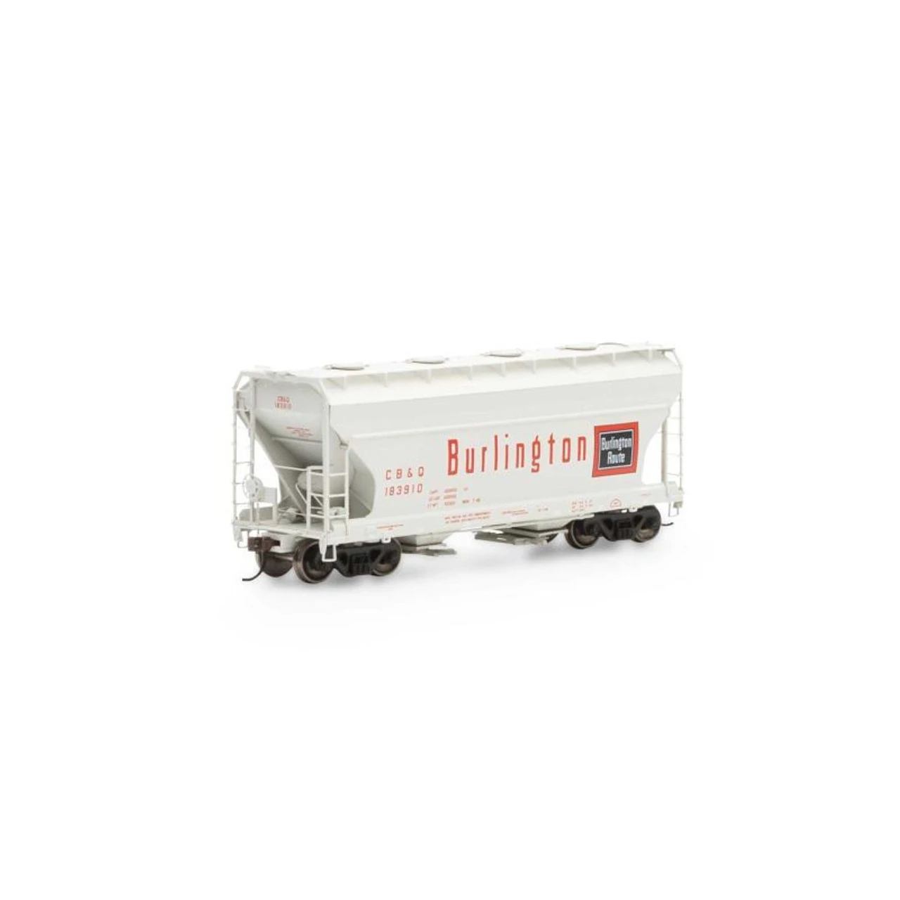 Athearn RTR 93452 - ACF 2970 Covered Hopper Chicago Burlington & Quincy (CB&Q) 183951 - HO Scale 1 Athearn RTR 93452 - ACF 2970 Covered Hopper Chicago Burlington & Quincy (CB&Q) 183951 - HO Scale