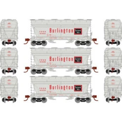 Athearn RTR 93453 - ACF 2970 Covered Hopper Chicago Burlington & Quincy (CB&Q) 183922, 183958, 183976 - HO Scale