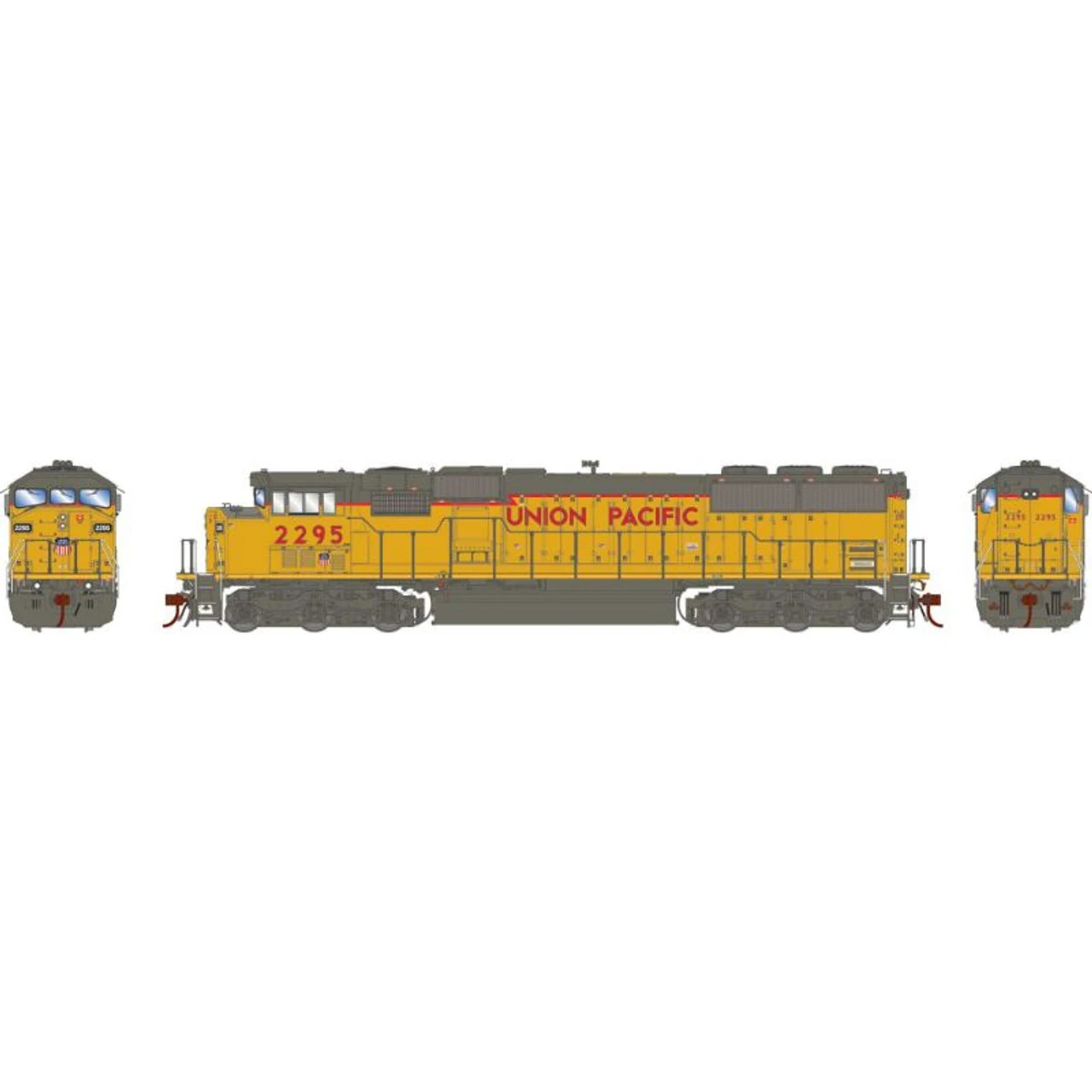 Athearn Genesis 75618 - EMD SD60M "TRICLOPS" W/ Tsunami2 DCC & Sound Union Pacific (UP) 2295 - HO Scale 1 Athearn Genesis 75618 - EMD SD60M "TRICLOPS" W/ Tsunami2 DCC & Sound Union Pacific (UP) 2295 - HO Scale