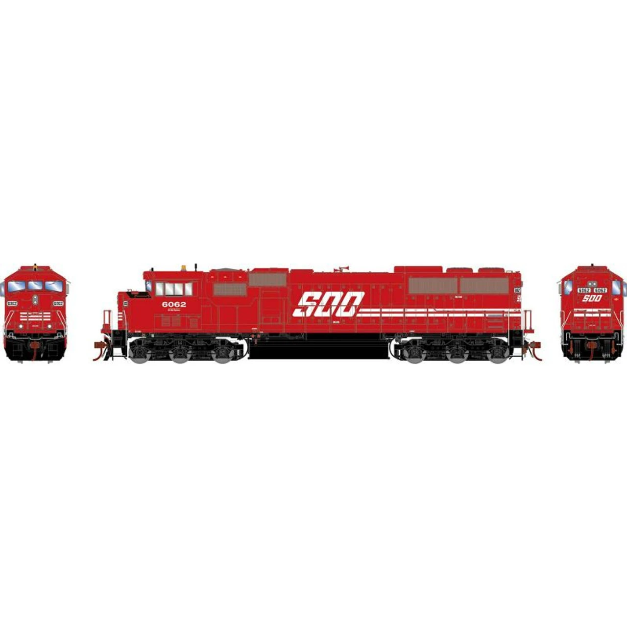 Athearn Genesis 75623 - EMD SD60M "TRICLOPS" W/ Tsunami2 DCC & Sound Canadian Pacific (CP) 6062 - HO Scale 1 Athearn Genesis 75623 - EMD SD60M "TRICLOPS" W/ Tsunami2 DCC & Sound Canadian Pacific (CP) 6062 - HO Scale