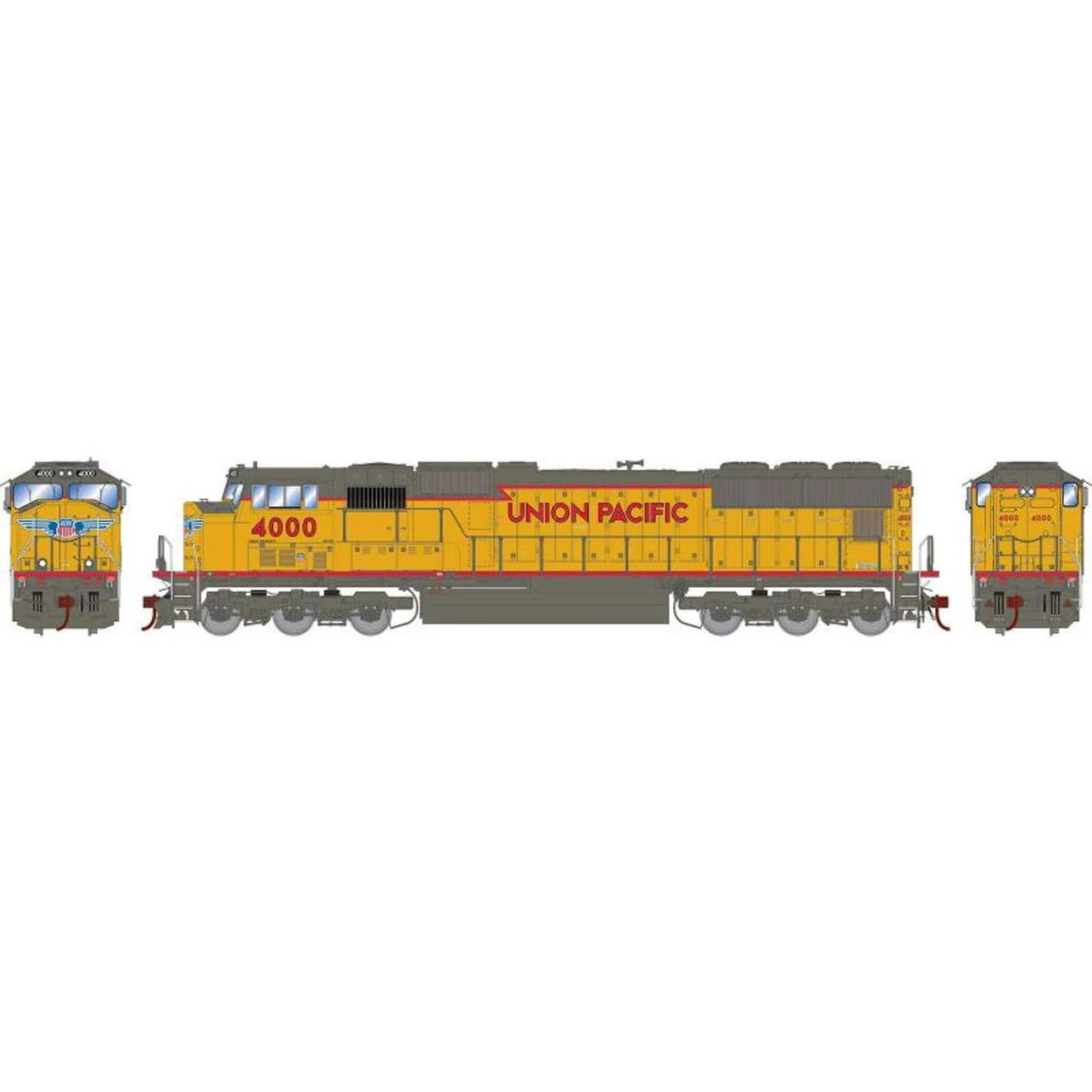 Athearn Genesis 75819 - EMD SD70M W/ Tsunami2 DCC & Sound Union Pacific (UP) 4000 - HO Scale 1 Athearn Genesis 75819 - EMD SD70M W/ Tsunami2 DCC & Sound Union Pacific (UP) 4000 - HO Scale