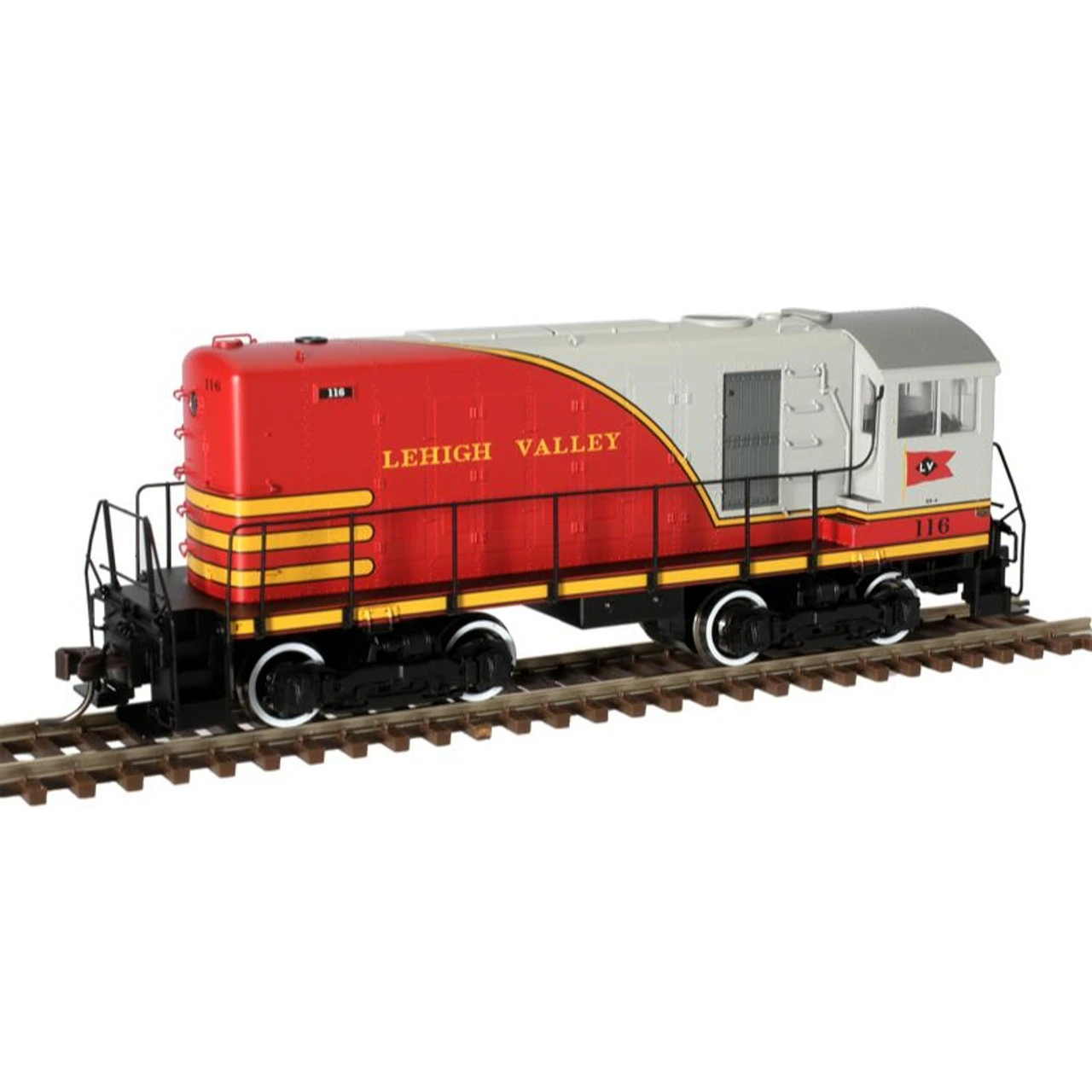 Atlas 10003989 - Master Gold ALCo HH660 W/ DCC & Sound Lehigh Valley (LV) 116 - HO Scale 1 Atlas 10003989 - Master Gold ALCo HH660 W/ DCC & Sound Lehigh Valley (LV) 116 - HO Scale