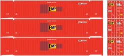 Atlas 20006664 - 53' JINDO Container (3) EMP - HO Scale