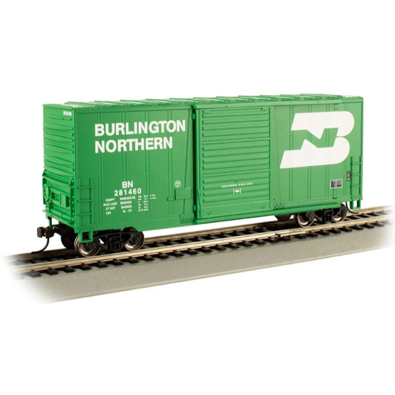 Bachmann 18203 - High-Cube Box Car With Sliding Door Burlington Northern (BN) 281460 - HO Scale 1 Bachmann 18203 - High-Cube Box Car With Sliding Door Burlington Northern (BN) 281460 - HO Scale