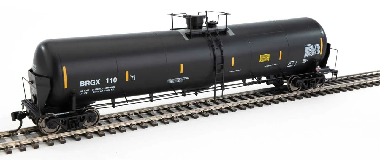 Walthers Proto 920-100732 - 55' Trinity Modified 30,145-Gallon Tank Car Bridger Rail Shipping BRGX 110 - HO Scale 1 Walthers Proto 920-100732 - 55' Trinity Modified 30,145-Gallon Tank Car Bridger Rail Shipping BRGX 110 - HO Scale