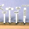 Banta Modelworks 2030 - Right-Of-Way Signs (62 Ea) - HO Scale Kit