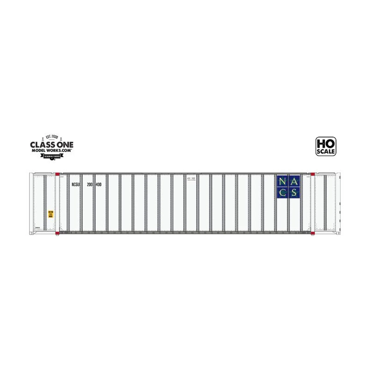 Class One Model Works CT00507 - Hyundai 48' Exterior-Post Containers NACS - North American Container System 680023 - HO Scale 1 Class One Model Works CT00507 - Hyundai 48' Exterior-Post Containers NACS - North American Container System 680023 - HO Scale