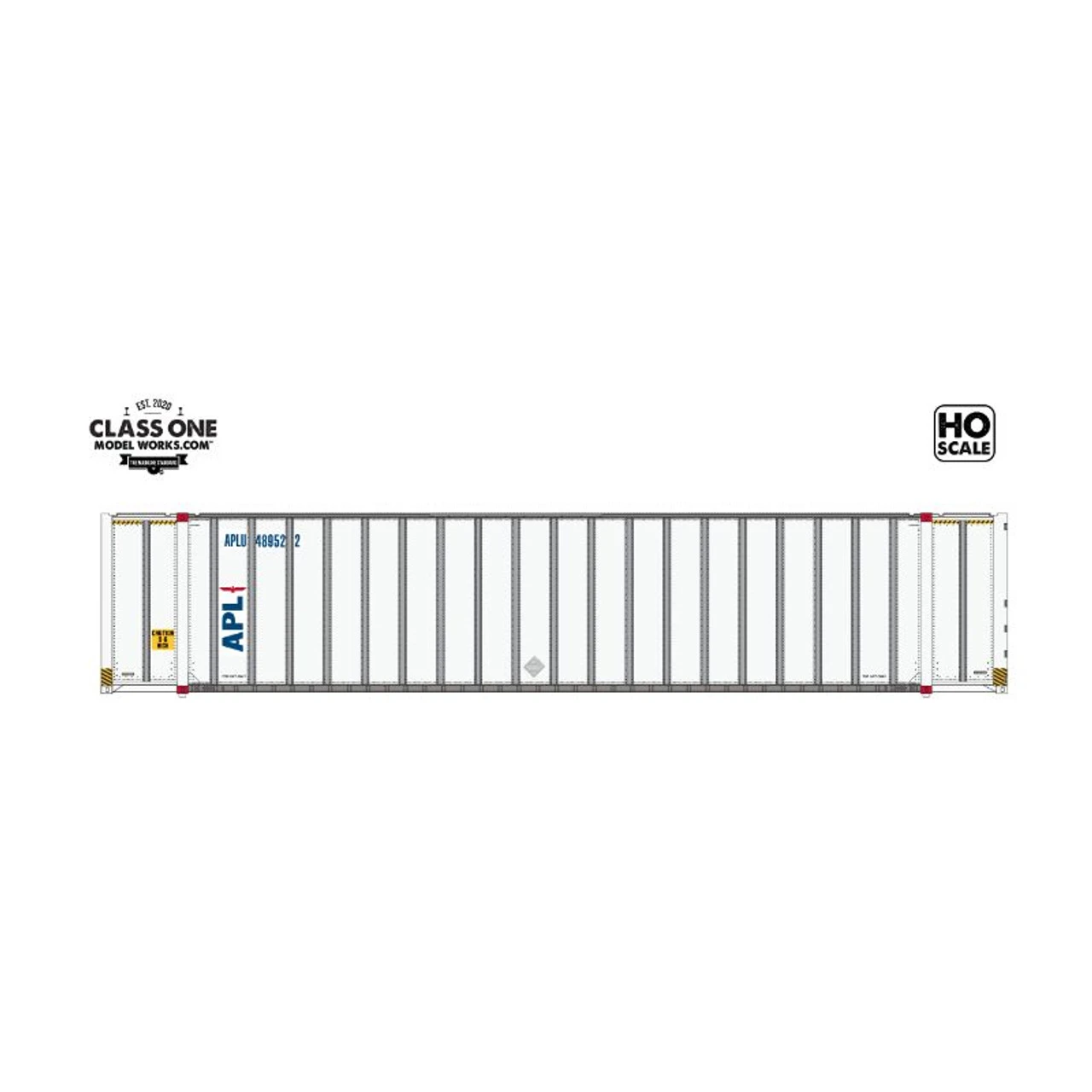 Class One Model Works CT00525 - Hyundai 48' Exterior-Post Containers American President Lines 490731 - HO Scale 1 Class One Model Works CT00525 - Hyundai 48' Exterior-Post Containers American President Lines 490731 - HO Scale