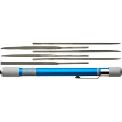 Excel 7001 Aluminum Handle W/ 6 Assorted Mini Files