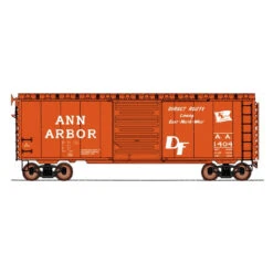 InterMountain 45428-02 - 40' PS-1 Boxcar Ann Arbor Railroad (AA) 1404 - HO Scale