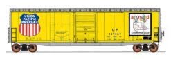InterMountain 45636-02 - 50' PS-1 Double Door Boxcar Union Pacific (UP) 167740 - HO Scale