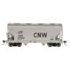 InterMountain 46542-12 - ACF 2-Bay Covered Hopper Chicago & Northwestern (CNW) 437283 - HO Scale