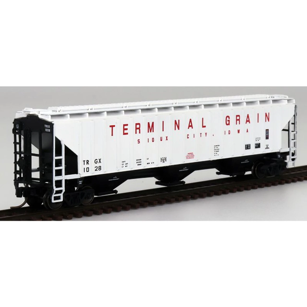 InterMountain 65393-07 - PS 4750 CU FT 3 Bay Rib-Sided Hopper Terminal Grain (TRGX) 1005 - N Scale 1 InterMountain 65393-07 - PS 4750 CU FT 3 Bay Rib-Sided Hopper Terminal Grain (TRGX) 1005 - N Scale