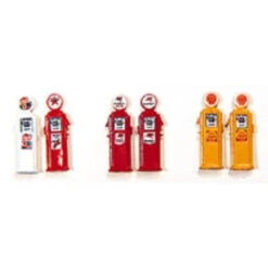 JL Innovative 515 - Deluxe Custom Gas Pumps - Mobil (2) - HO Scale