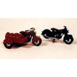 JL Innovative 906 - Classic '47 MC & MC With Fuel Tank Sidecar - HO Scale Kit