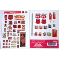 JL Innovative 953 - Ultimate Detail Set Phillips 66 Gas Station - HO Scale