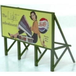 JL Innovative 975 - Custom Billboard 1950's Pepsi - HO Scale