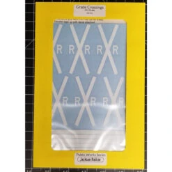 Jackson Railcar 8701 - Public Works Series - Grade Crossing Decals - HO Scale