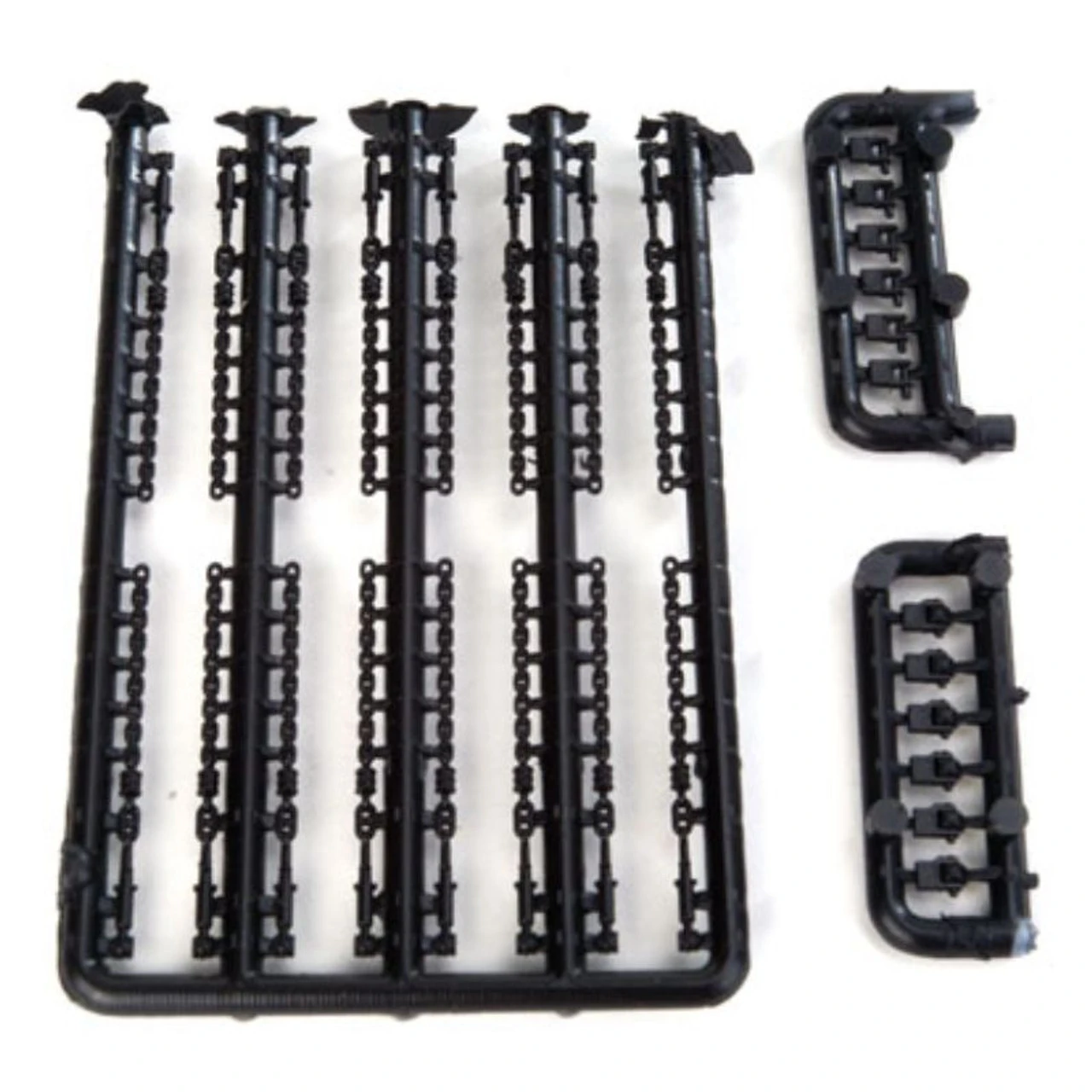 Lonestar Model 12119 - Load Tie Downs; 15 Chain W/Rachet & 12 Roll-Up Tie Downs - Black - HO Scale Kit 1 Lonestar Model 12119 - Load Tie Downs; 15 Chain W/Rachet & 12 Roll-Up Tie Downs - Black - HO Scale Kit
