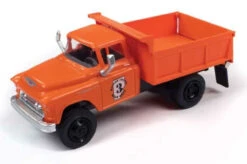 Classic Metal Works 30630 - 1955 Chevrolet Dump Truck - Assembled - Mini Metals(R) -- County Road Department (orange, White, Black) - HO Scale